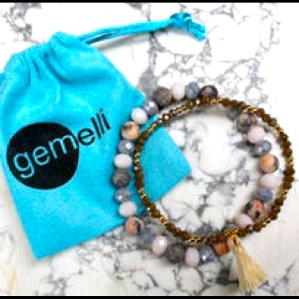Gemelli Izzy Crystal Bracelet Set